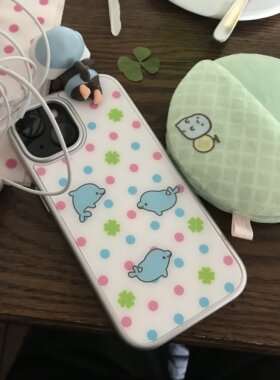 happinessono小海豚苹果手机壳