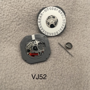 手表机芯配件日本石英机芯VJ52三针单日历VJ52B