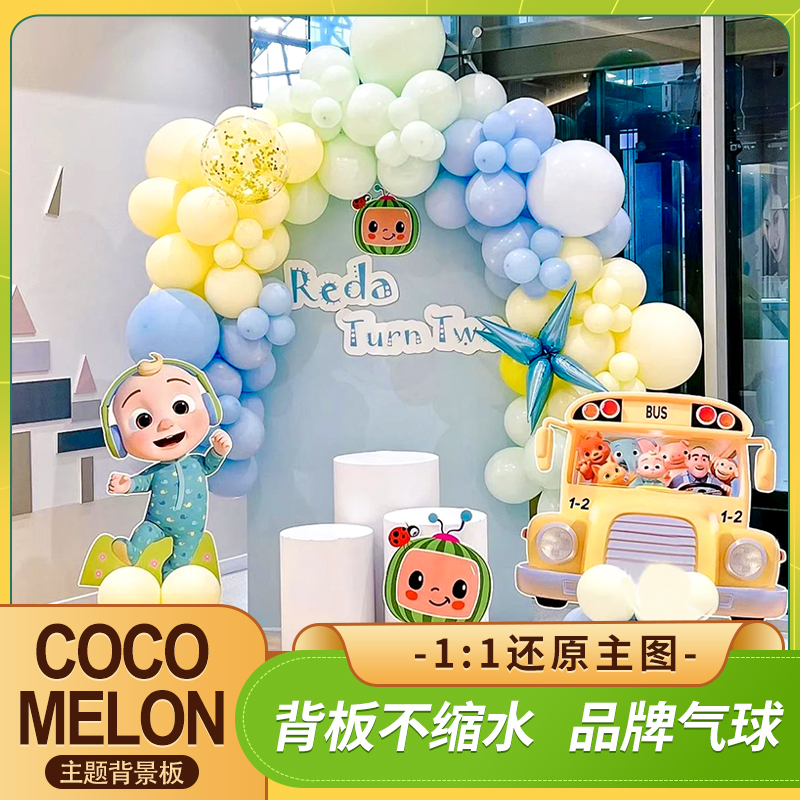 Cocomelon超级宝贝男女宝宝满月周岁宴生日装饰场景气球派对布置 节庆用品/礼品 气球 原图主图