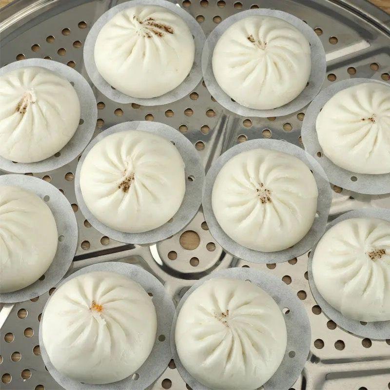 【1000张】蒸笼纸不沾圆形包子馒头垫纸蒸锅一次性屉纸