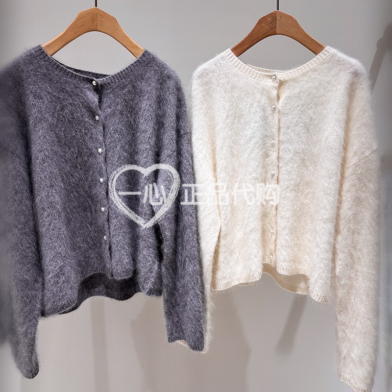 ZET des ZET专柜正品国内代购2025冬款拉毛圆领针织衫Z12ED123