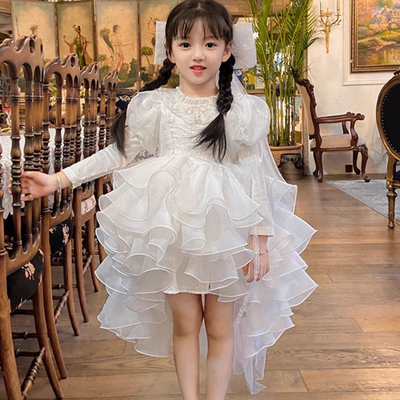 女童花童生日礼服蓬蓬公主连衣裙