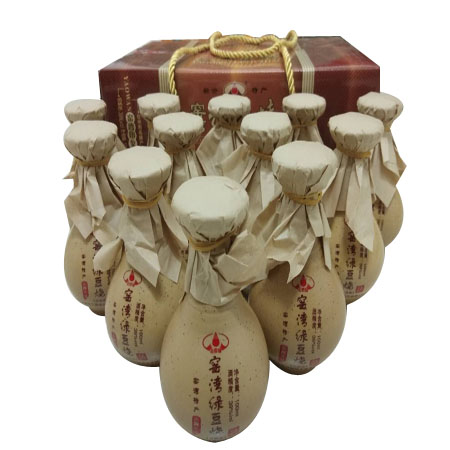 窑湾绿豆烧 绿豆烧 迎宾酒 老瓦缝 39度 100mlX12瓶  徐州特产