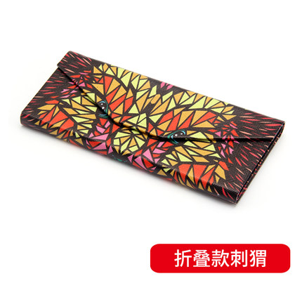 折叠眼镜盒包邮太阳镜盒韩国墨镜盒女款手工便携学生近视眼睛盒子