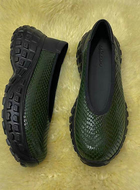 ESKEIN轻便软底妈妈鞋中老年舒适不累脚大码女鞋41到43宽胖脚牛皮