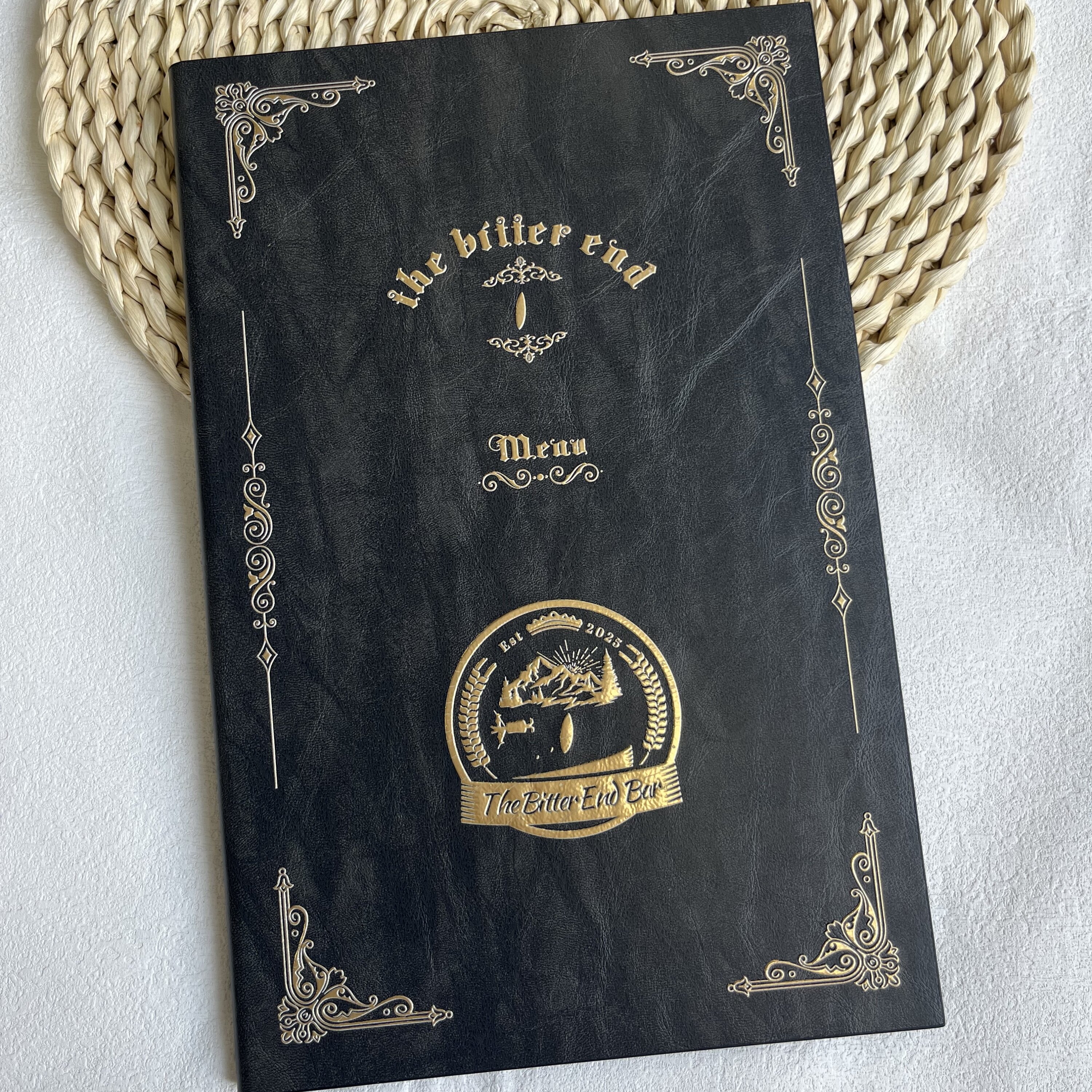 高档西餐价目表酒水单设计排版简约威士忌鸡尾酒设计制作打印