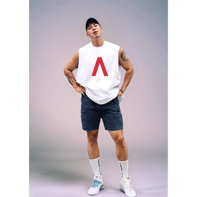 美式坎肩背心男生2025新款夏季休闲运动痞帅宽松简约无袖T恤潮牌