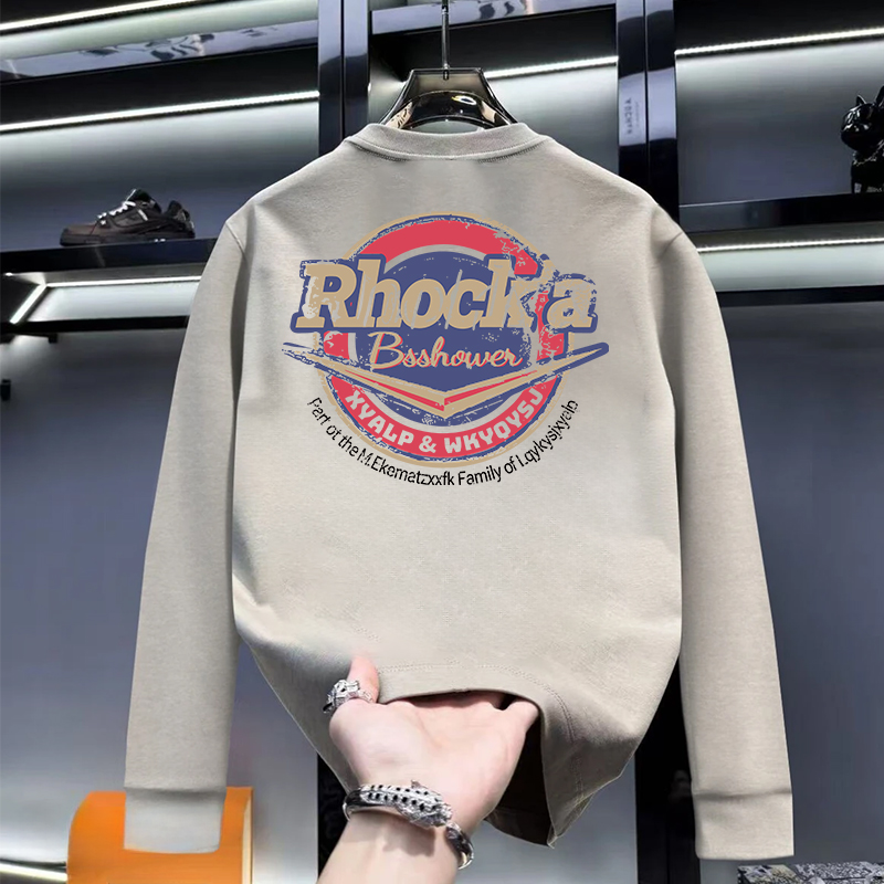 奥特莱斯~专柜外贸尾货捡漏打底衫春秋季圆领长袖t恤男外穿潮