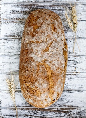 德南面包房柏林乡村面包黑麦切片大面包咸酸味Berliner Farmer