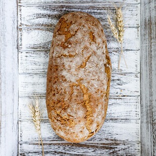 德南面包房柏林乡村面包黑麦切片大面包咸酸味Berliner Farmer