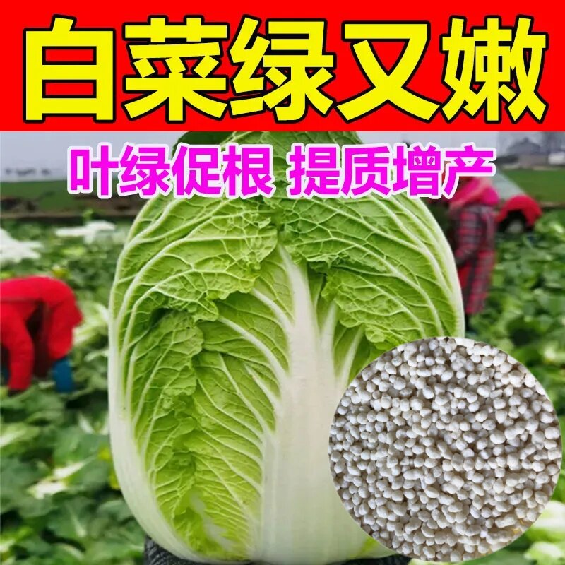 大白菜专用肥料蔬菜包菜甘蓝青菜花菜苗颗粒缓释肥原装可水溶化肥
