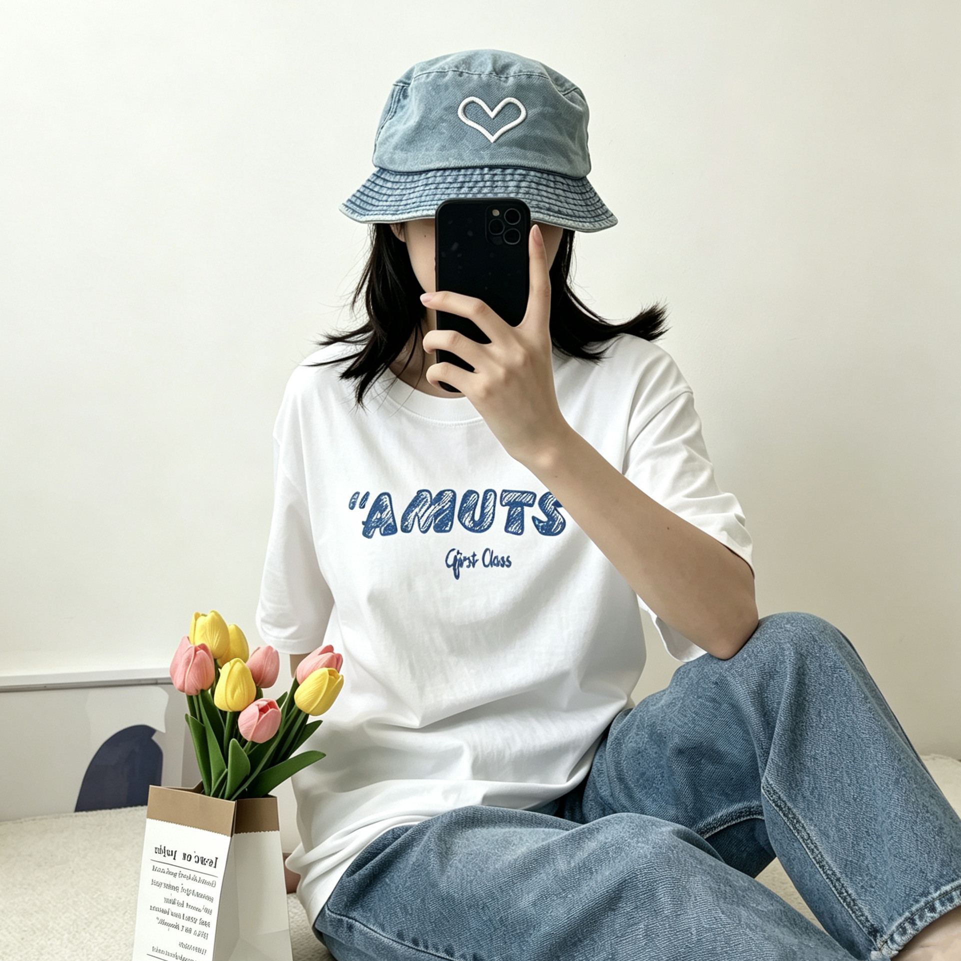 印花T恤重磅纯棉T恤宽松短袖