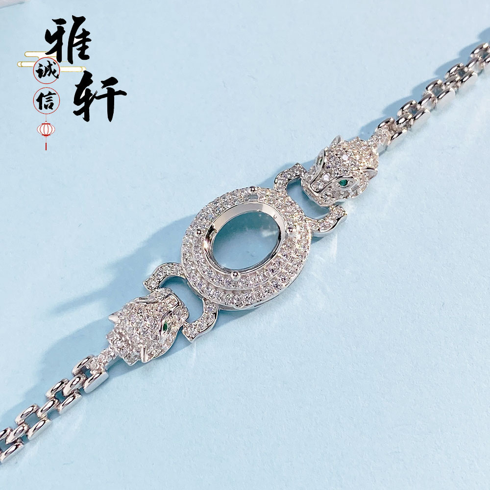 个性时尚奢华款椭圆形手链空托