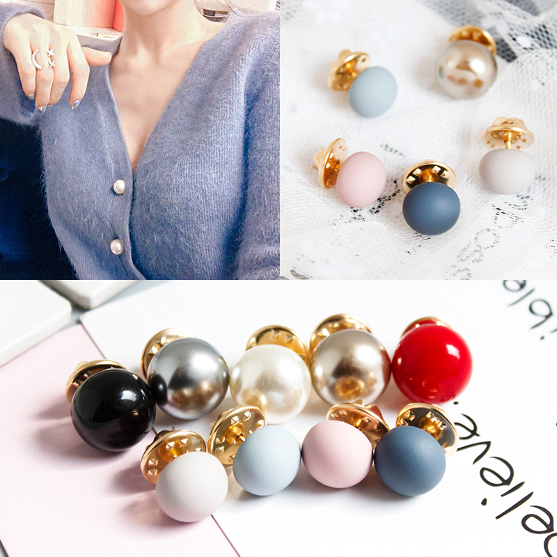 the republic of korea Pearl Accessories Brooch Sternum Dingkou Emptied Collar button Cardigan Shawl scarf Brooch Do not bucklein the Accessories/Fashion Jewelry, Brooch  category - from Buy2taobao.com to provide professional Taobao agent buy service