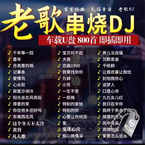 经典老歌DJ车载音乐优盘精选成名金曲全DJ老歌网红新唱无损MP3MP4
