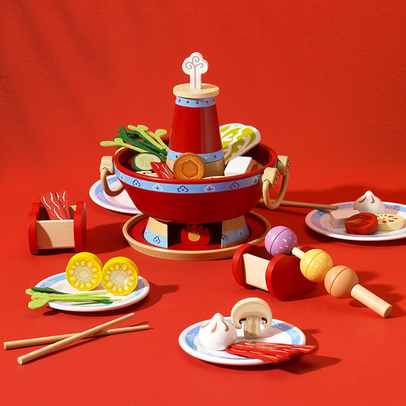 可来赛故宫紫禁祥云火锅玩具男女孩生日礼物过家家3-6岁宫廷文化