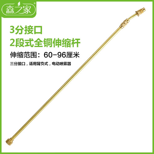 背负式全铜伸缩杆喷杆电动喷雾器