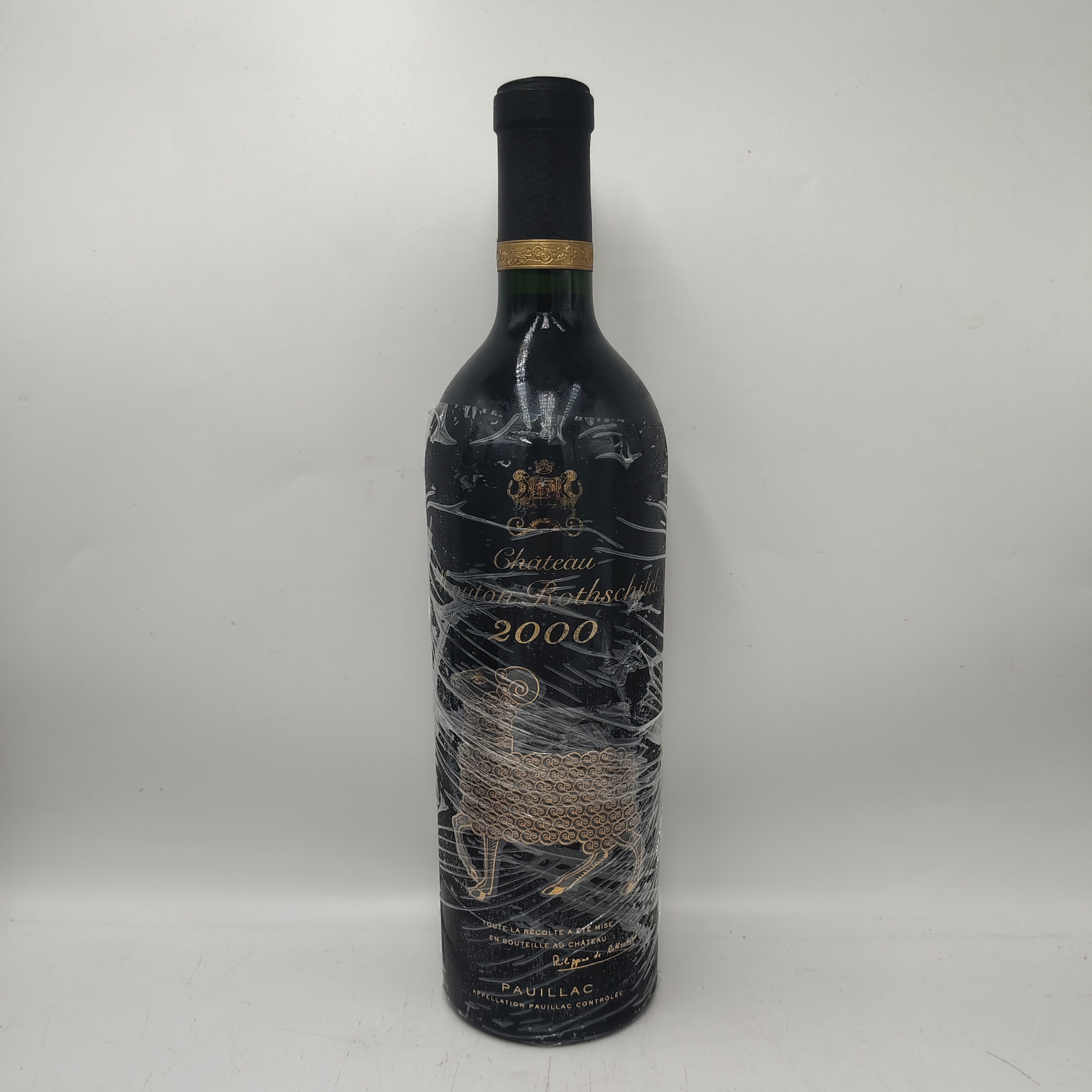 2000年木桐金羊红酒木桐酒庄正牌干红葡萄酒法国波尔多一级庄