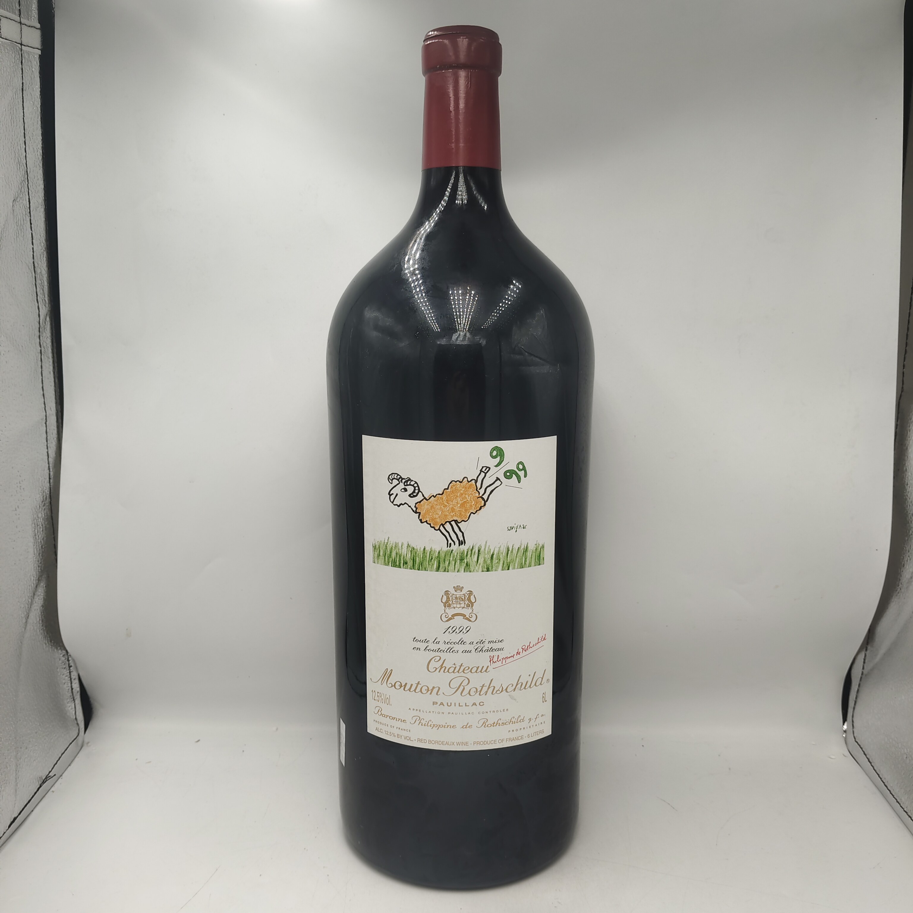 1999年木桐红酒6L装木桐酒庄正牌干红葡萄酒法国波尔多一级庄