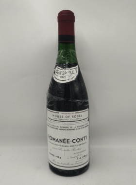 1972年法国罗曼尼康帝红酒Romanee-Conti特级园黑皮诺红葡萄酒