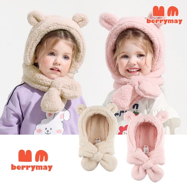 儿童帽子护耳围脖一体