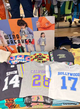 原D！bree@ze纯棉 帅气球队短袖T恤男童装