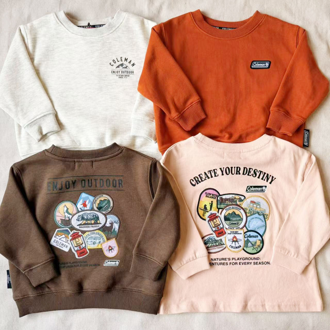 纯棉毛圈加绒卫衣运动装男女童装