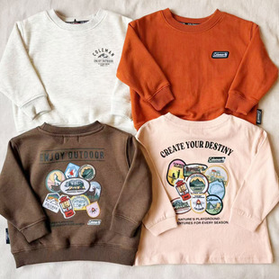 男女童装 运动装 纯棉毛圈加绒卫衣 原D