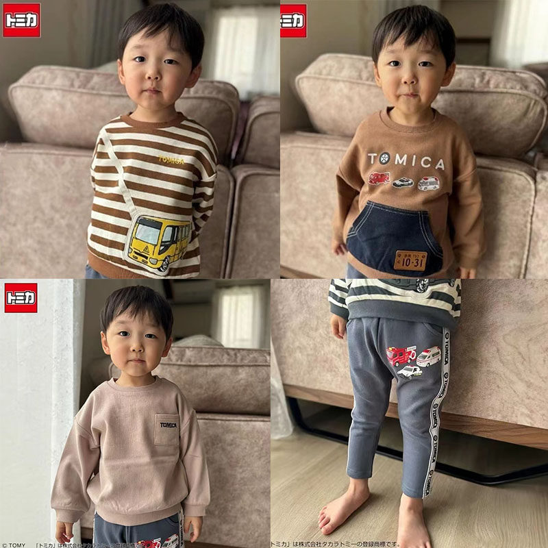 原D！多美ka 毛圈卫衣 开衫 裤子 小汽车图案 男童装