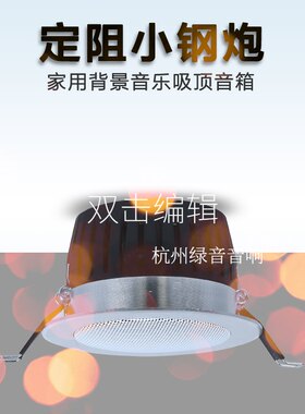 3寸筒灯同轴定阻吸顶喇叭