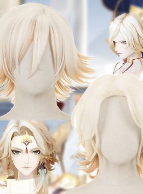 曼柒殿阁 阴阳师cos假发 ssr帝释天初始觉醒cospaly假发渐变色