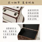 Ретро портативный вместительный и большой ящик для хранения, портативная коробка, старомодный чемодан, делается под заказ