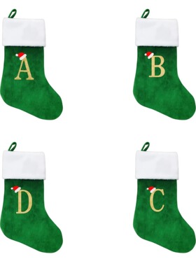 Christmas Tree Letter Socks Storage Bag Pendant Accessories