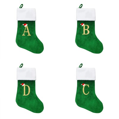 Christmas Tree Letter Socks Storage Bag Pendant Accessories