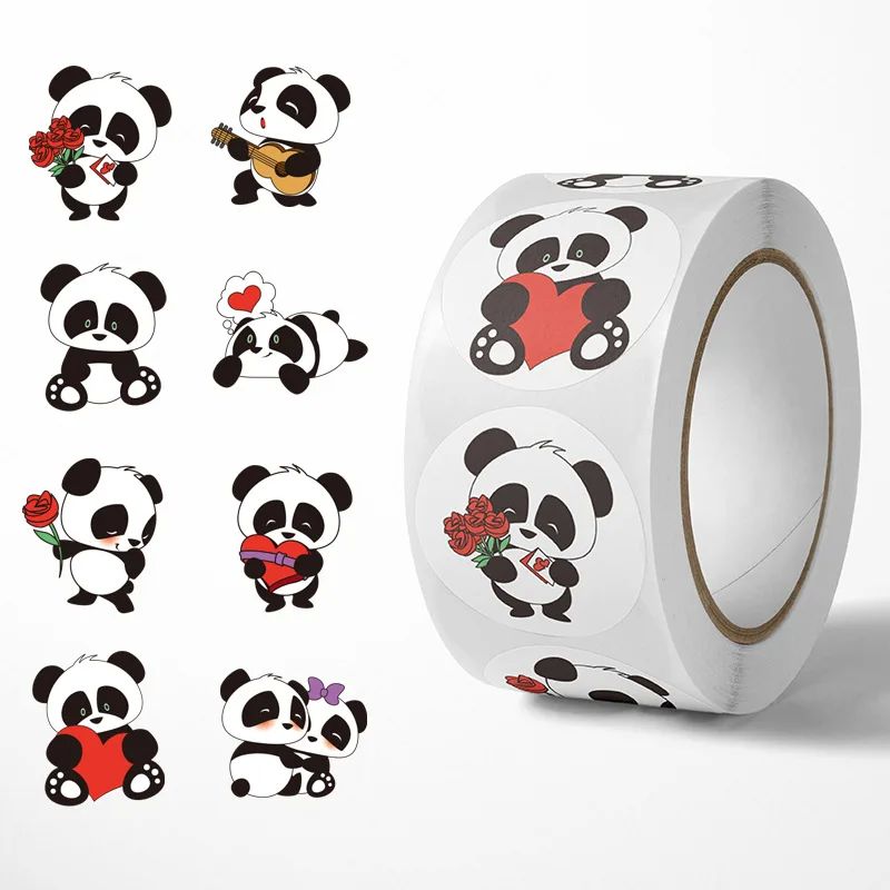 50-500pcs Cartoon Panada Stickers for kids school teacher Cl