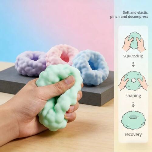 Crunchy Squishy Stress Ball Portable Slow Rebound Ball Relax
