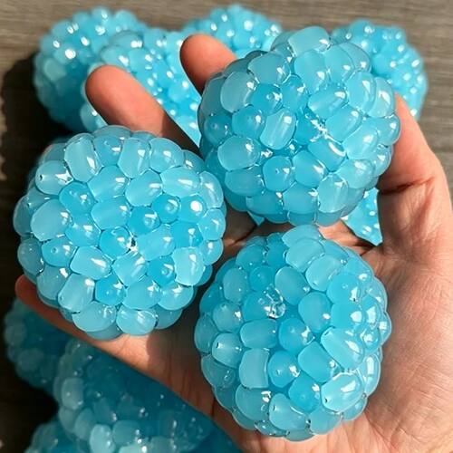 Ice Beads Squeeze Stress Ball - Handmade Slow Rebound Squish