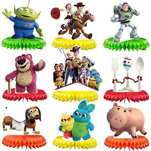 new Colorful DIY Toy Story honeycomb balls party decorations