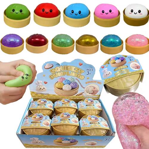 Hot Glitter Squishies Dumpling Flash Dumpling Pressure Ball