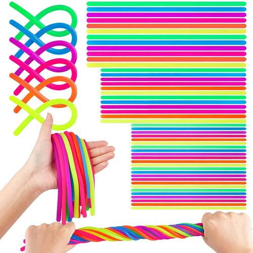 10/30PCS Noodle Pack Stretchy Strings Fidget Toys Silent Fid