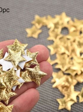 100Pcs Gold/Silver Stars For Christmas Party Decor Foam Fabr