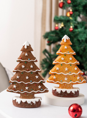 Christmas Decoration Gingerbread Christmas Tree Biscuit Tabl