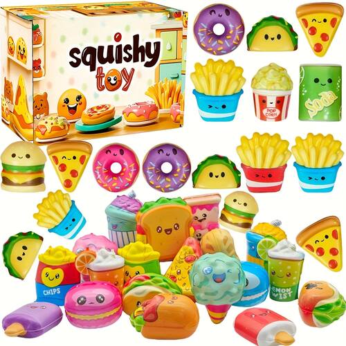 12pcs Mini Squeeze Toys, School and Birthday Gift Pack with