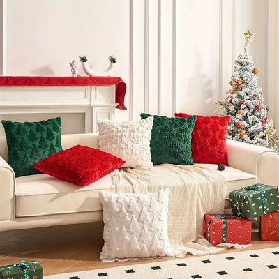 1PC Christmas Decorative Pillow Covers Cushion Cover Couch C