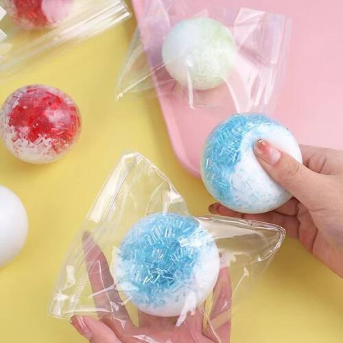 1Pc Creative Glacier Maltose Stress Ball Clear Transparent S