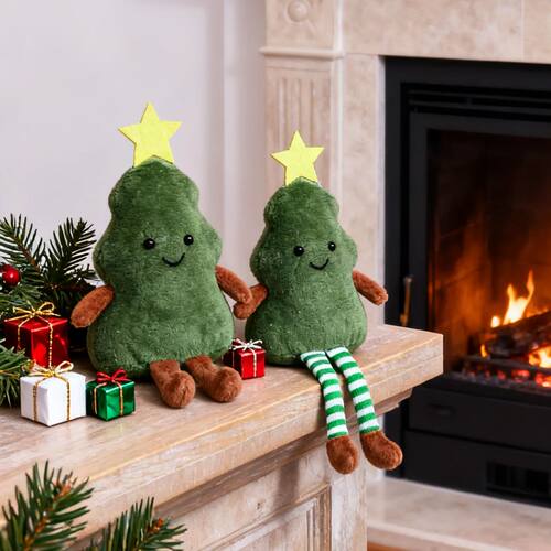 Christmas Tree Decoration Pendant Cute Plush Christmas Tree