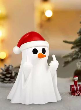 Christmas Cute Ghost Christmas Hat Halloween Ghost Penholder