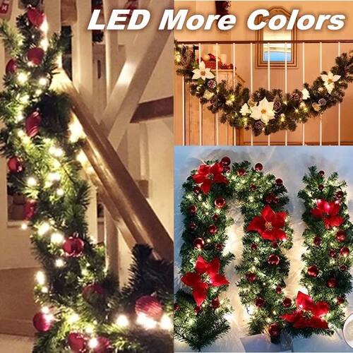 2.7M 5 Colors Christmas Decorations Garland Decoration Ratta