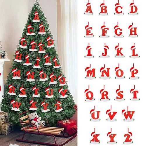 Christmas Decoration Letters,26 Letters Pendant For Christma