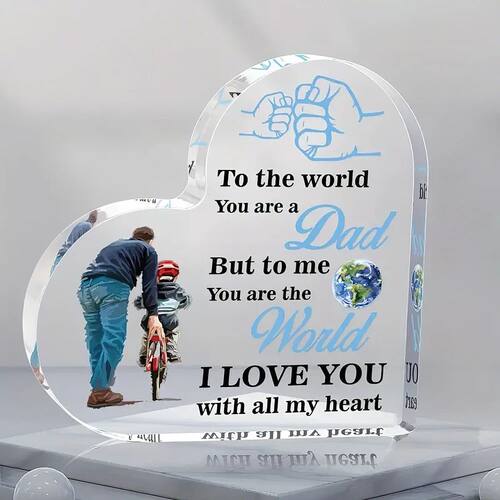 [Dad Portrait Indoor Decor Plaque] Inspirational Dad Acrylic